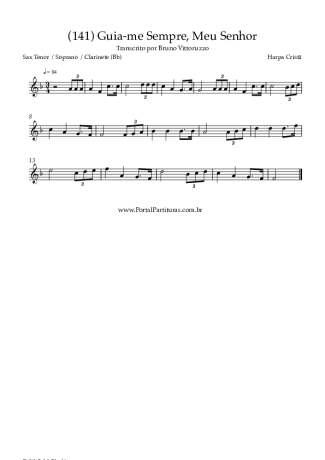 Harpa Cristã  score for Tenor Saxophone Soprano (Bb)