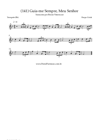 Harpa Cristã (141) Guia Me Sempre Meu Senhor score for Trumpet