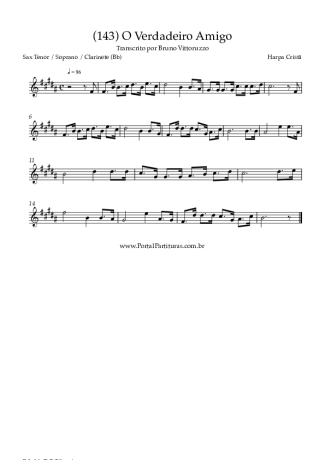 Harpa Cristã  score for Tenor Saxophone Soprano (Bb)