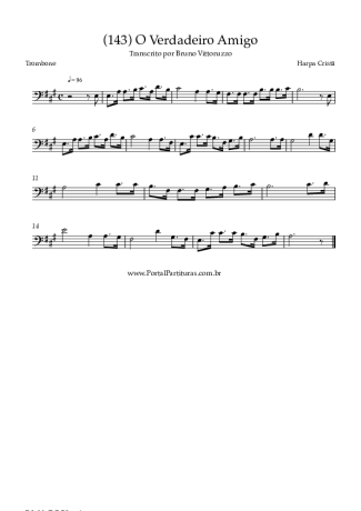 Harpa Cristã (143) O Verdadeiro Amigo score for Trombone