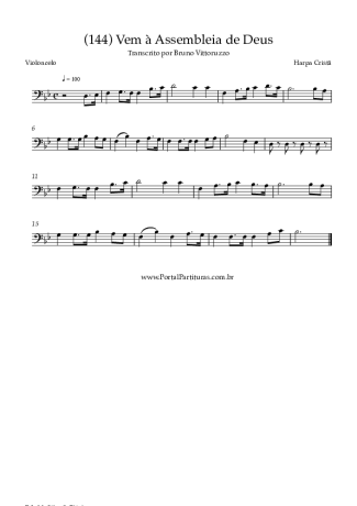 Harpa Cristã  score for Cello