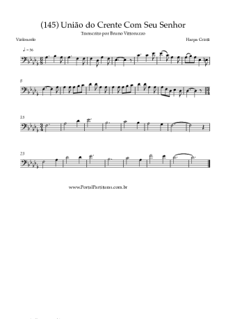 Harpa Cristã (145) União Do Crente Com Seu Senhor score for Cello