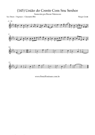 Harpa Cristã  score for Tenor Saxophone Soprano (Bb)