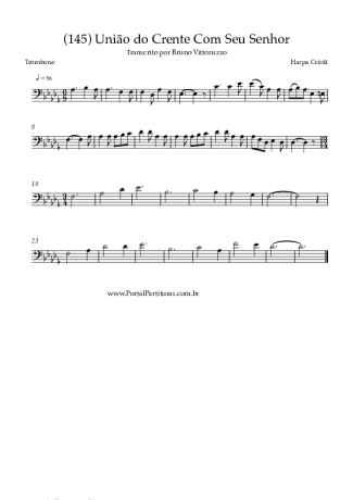 Harpa Cristã (145) União Do Crente Com Seu Senhor score for Trombone