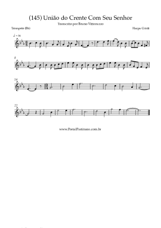 Harpa Cristã (145) União Do Crente Com Seu Senhor score for Trumpet