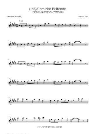 Harpa Cristã (146) Caminho Brilhante score for Alto Saxophone