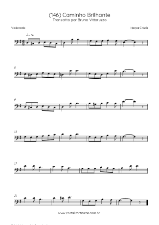 Harpa Cristã (146) Caminho Brilhante score for Cello