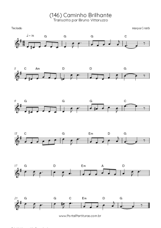Harpa Cristã (146) Caminho Brilhante score for Keyboard
