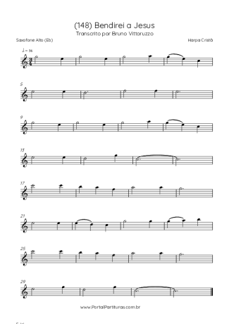 Harpa Cristã  score for Alto Saxophone