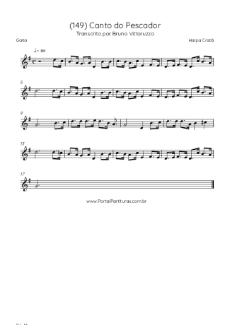 Harpa Cristã (149) Canto Do Pescador score for Harmonica