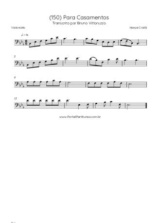 Harpa Cristã (150) Para Casamentos score for Cello