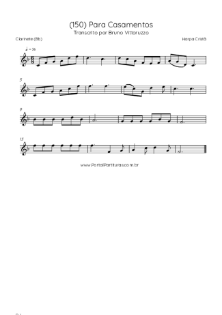 Harpa Cristã  score for Clarinet (Bb)