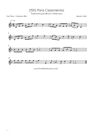Harpa Cristã  score for Tenor Saxophone Soprano (Bb)