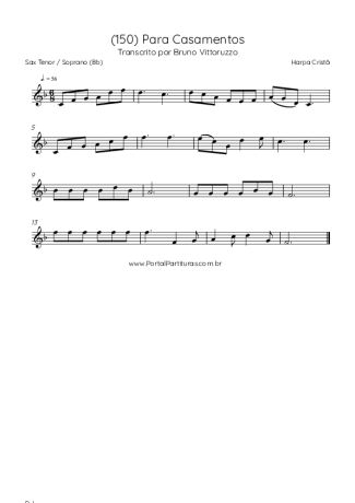 Harpa Cristã  score for Tenor Saxophone Soprano (Bb)