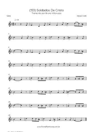 Harpa Cristã (153) Soldados De Cristo score for Harmonica
