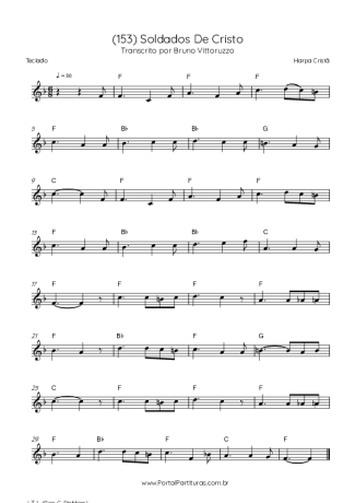 Harpa Cristã (153) Soldados De Cristo score for Keyboard
