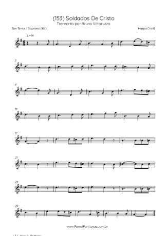 Harpa Cristã  score for Tenor Saxophone Soprano (Bb)