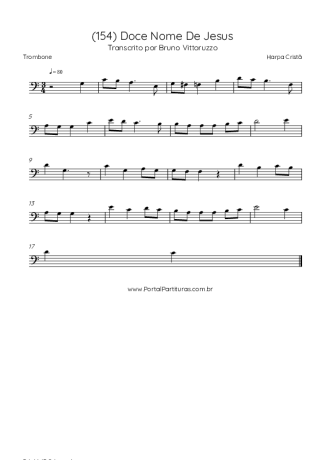 Harpa Cristã (154) Doce Nome De Jesus score for Trombone