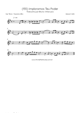 Harpa Cristã  score for Tenor Saxophone Soprano (Bb)