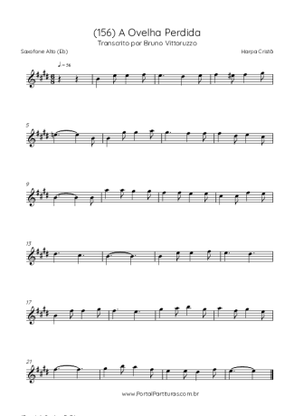 Harpa Cristã  score for Alto Saxophone