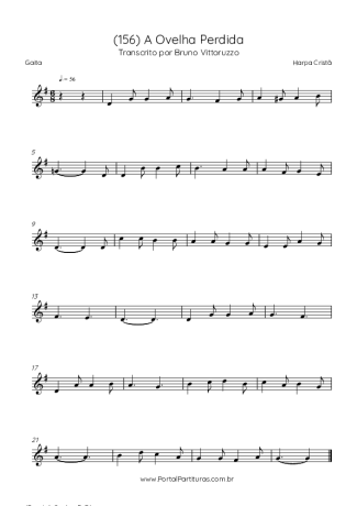 Harpa Cristã (156) A Ovelha Perdida score for Harmonica