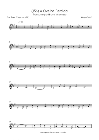 Harpa Cristã  score for Tenor Saxophone Soprano (Bb)