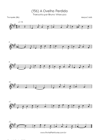 Harpa Cristã (156) A Ovelha Perdida score for Trumpet