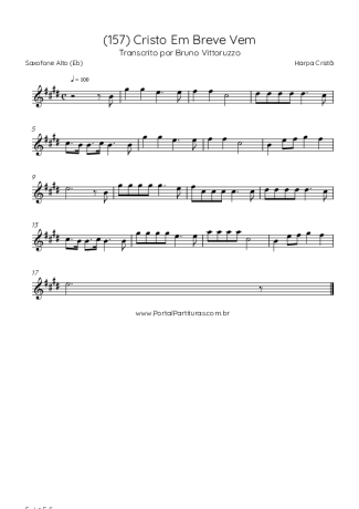 Harpa Cristã  score for Alto Saxophone