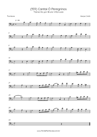 Harpa Cristã  score for Trombone