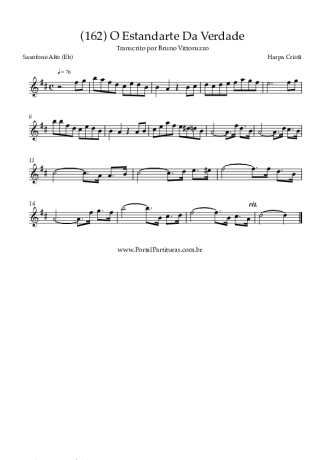 Harpa Cristã (162) O Estandarte Da Verdade score for Alto Saxophone