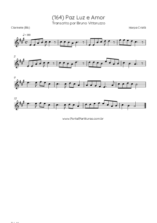 Harpa Cristã  score for Clarinet (Bb)