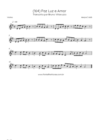 Harpa Cristã  score for Violin