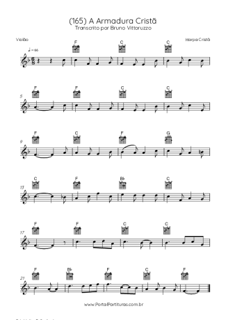 Harpa Cristã (165) A Armadura Cristã score for Acoustic Guitar
