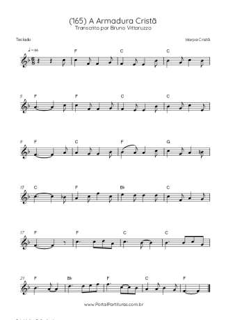 Harpa Cristã (165) A Armadura Cristã score for Keyboard
