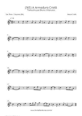 Harpa Cristã  score for Tenor Saxophone Soprano (Bb)