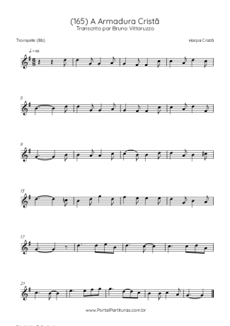Harpa Cristã (165) A Armadura Cristã score for Trumpet