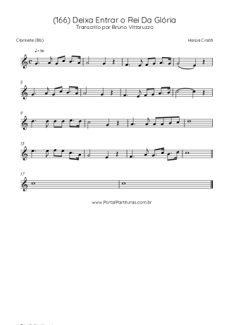 Harpa Cristã  score for Clarinet (Bb)