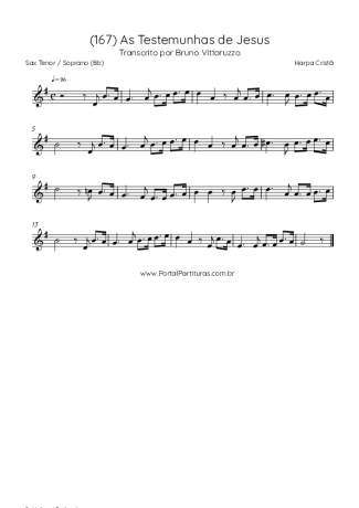 Harpa Cristã  score for Tenor Saxophone Soprano (Bb)