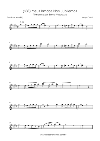 Harpa Cristã  score for Alto Saxophone