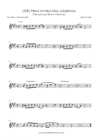 Harpa Cristã  score for Tenor Saxophone Soprano (Bb)