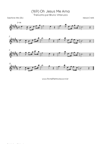 Harpa Cristã  score for Alto Saxophone