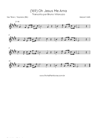 Harpa Cristã  score for Tenor Saxophone Soprano (Bb)