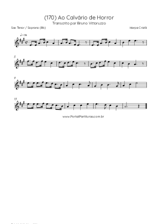 Harpa Cristã  score for Tenor Saxophone Soprano (Bb)