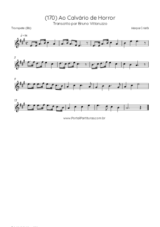 Harpa Cristã (170) Ao Calvário De Horror score for Trumpet