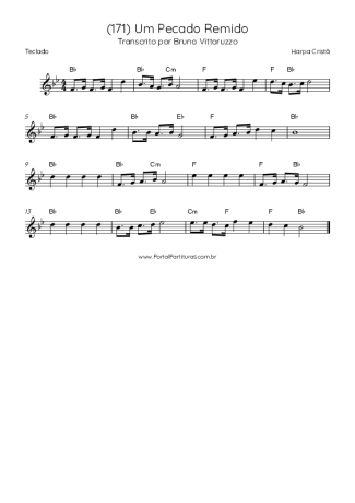 Harpa Cristã (171) Um Pecado Remido score for Keyboard