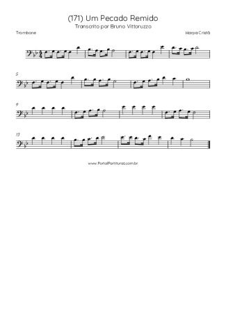 Harpa Cristã (171) Um Pecado Remido score for Trombone