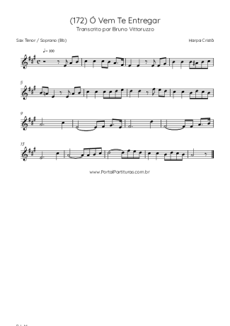 Harpa Cristã  score for Tenor Saxophone Soprano (Bb)