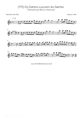 Harpa Cristã  score for Alto Saxophone