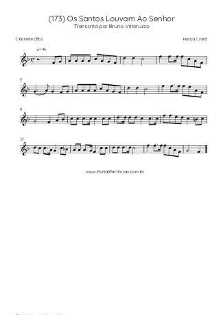 Harpa Cristã  score for Clarinet (Bb)