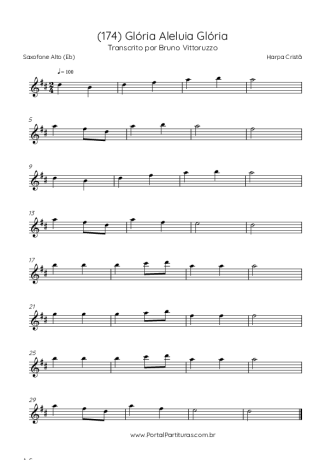 Harpa Cristã  score for Alto Saxophone